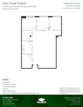 1 Spectrum Pointe Dr, Lake Forest, CA à louer Plan d’étage- Image 1 de 1