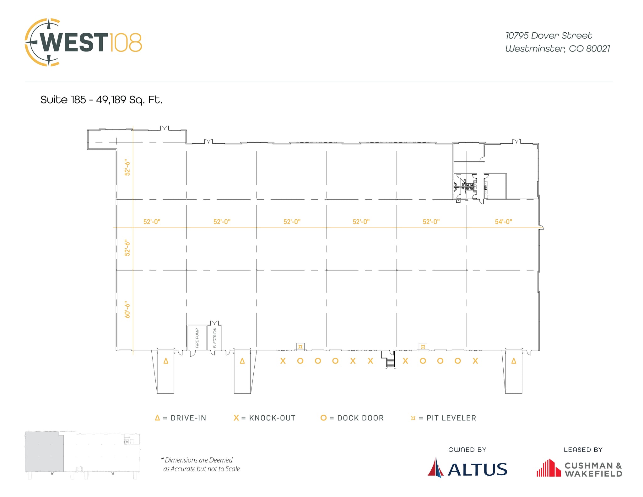 10795 Dover St, Westminster, CO for lease Floor Plan- Image 1 of 3