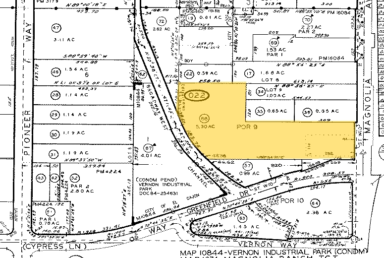 208 Greenfield Dr, El Cajon, CA for lease - Plat Map - Image 3 of 4