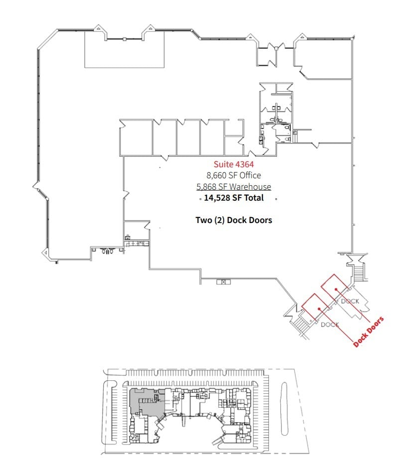 4354-4396 W Round Lake Rd W, Arden Hills, MN à louer Plan d’étage- Image 1 de 1