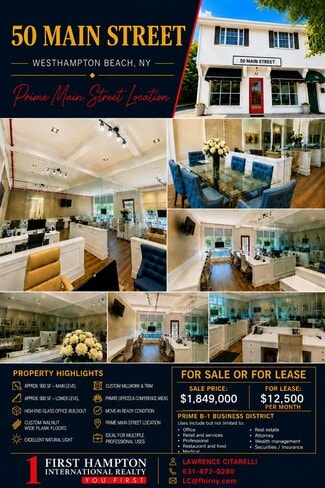 More details for 50-70 Main St, Westhampton Beach, NY - Retail for Sale