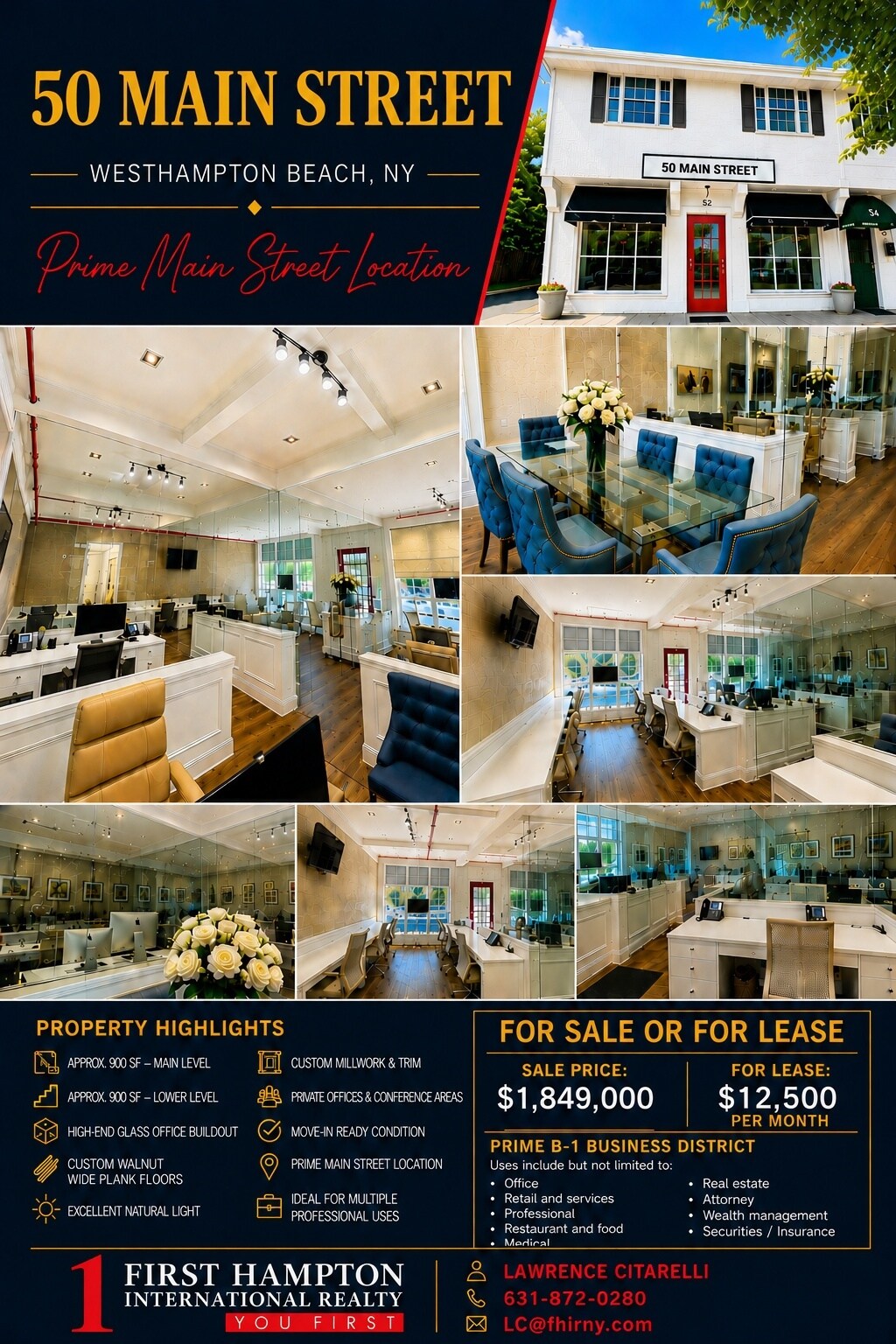 50-70 Main St, Westhampton Beach, NY à vendre Photo du bâtiment- Image 1 de 11