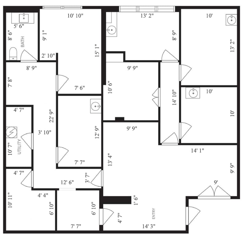 6040 Camp Bowie Blvd, Fort Worth, TX for lease Floor Plan- Image 1 of 1
