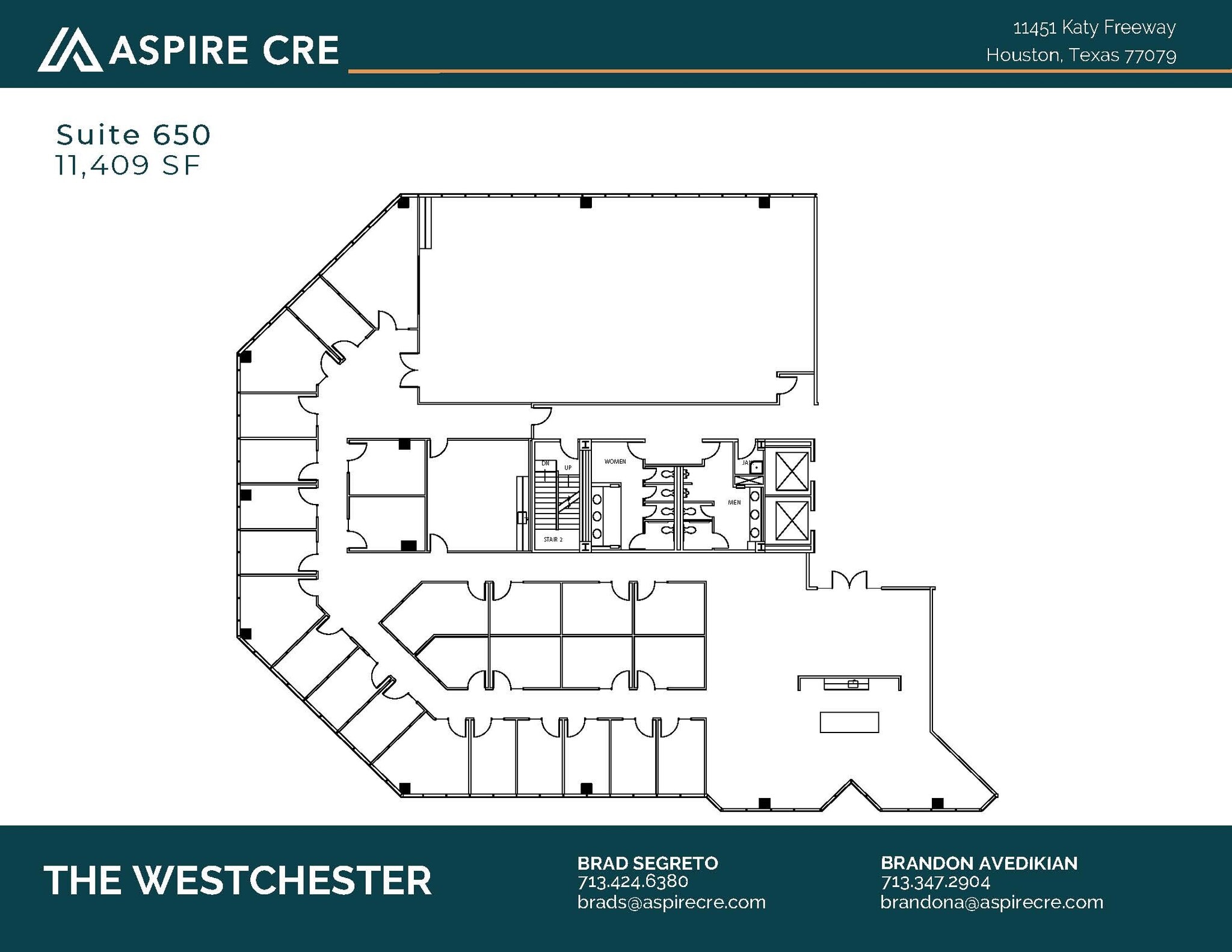 11451 Katy Fwy, Houston, TX à louer Plan d’étage- Image 1 de 2