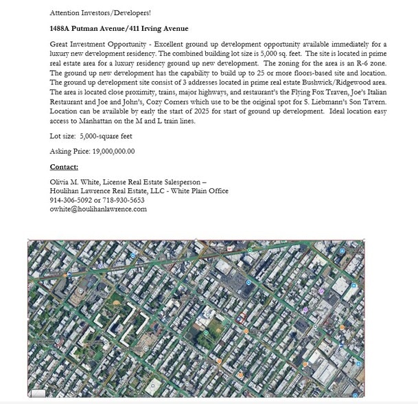 1488 A Putnam Ave, Brooklyn, NY à vendre - Plan d’étage - Image 3 de 9