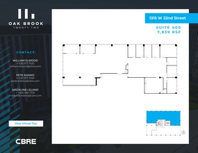 1315 W 22nd St, Oak Brook, IL for lease Floor Plan- Image 1 of 1