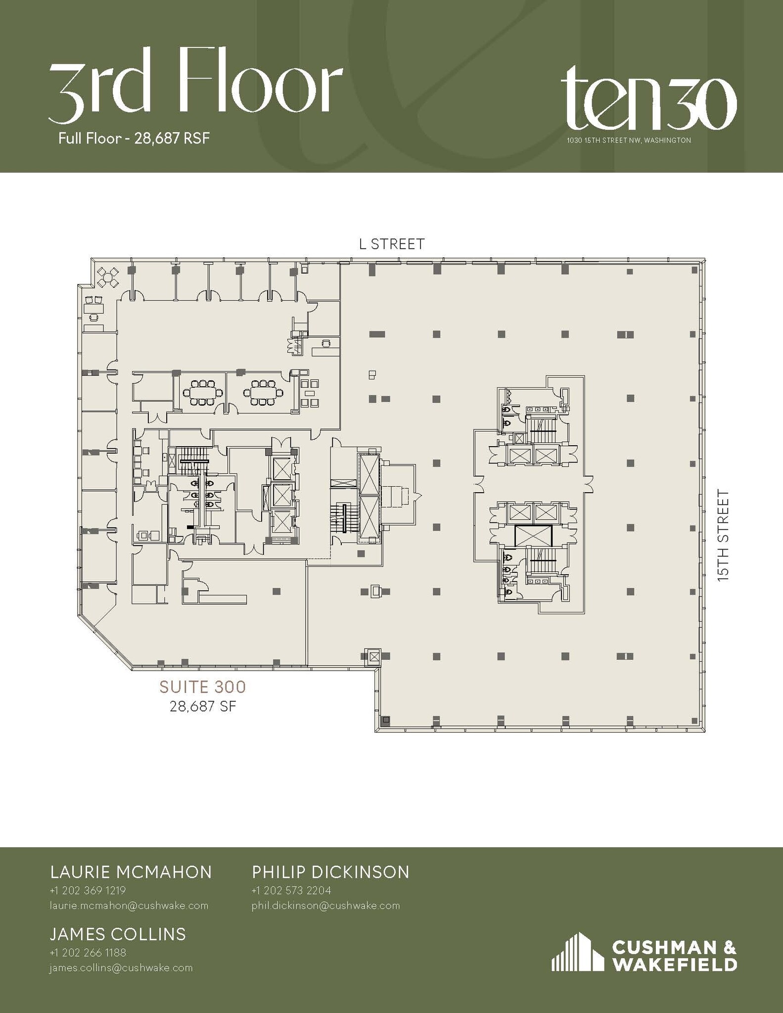 1030 15th St NW, Washington, DC à louer Plan d’étage- Image 1 de 1