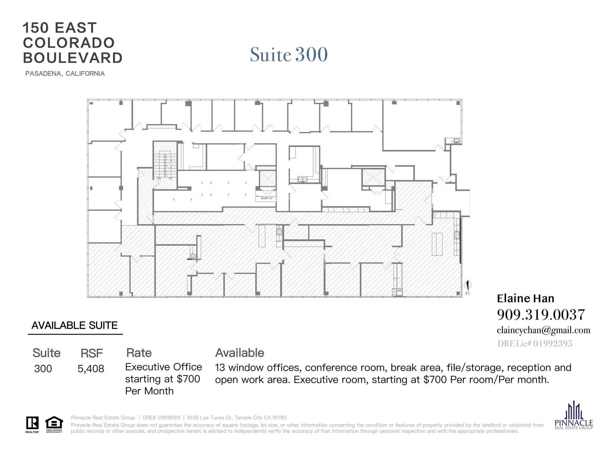 150 E Colorado Blvd, Pasadena, CA for lease Floor Plan- Image 1 of 1