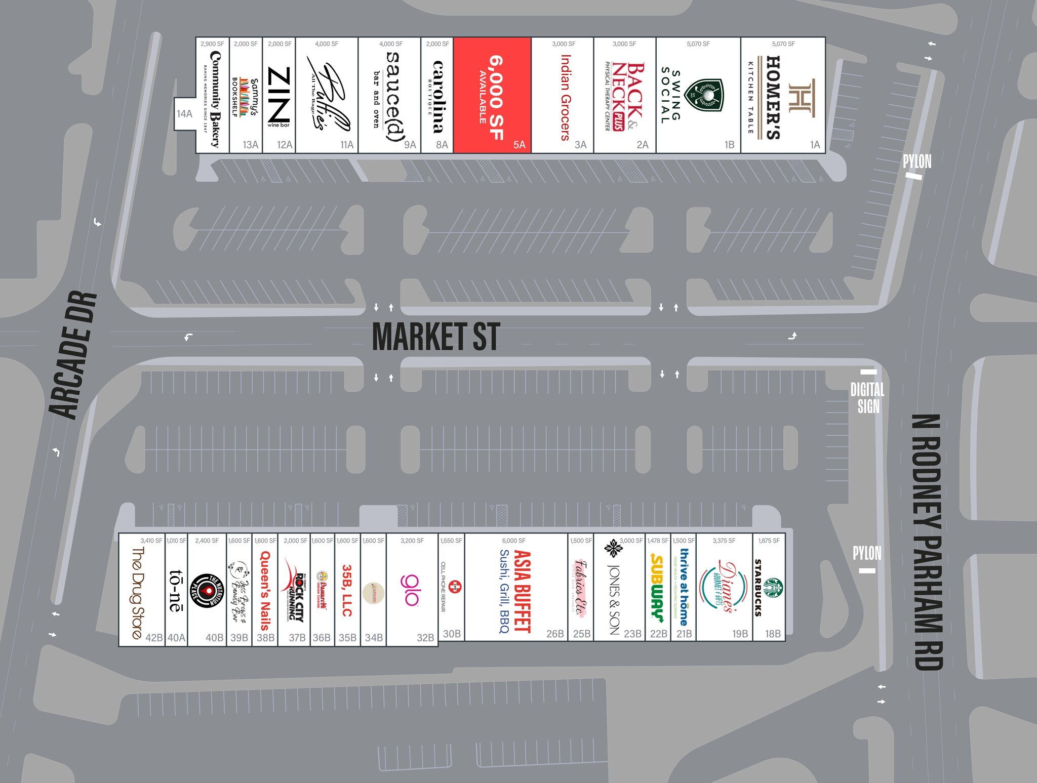 Rodney Parham Rd, Little Rock, AR à louer Plan de site- Image 1 de 9