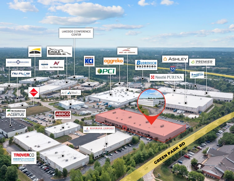 9787 Green Park Industrial Dr, Saint Louis, MO for lease - Aerial - Image 2 of 23