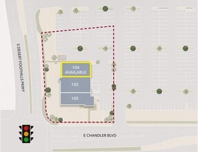 1304 E Chandler Blvd, Phoenix, AZ for lease Site Plan- Image 1 of 1