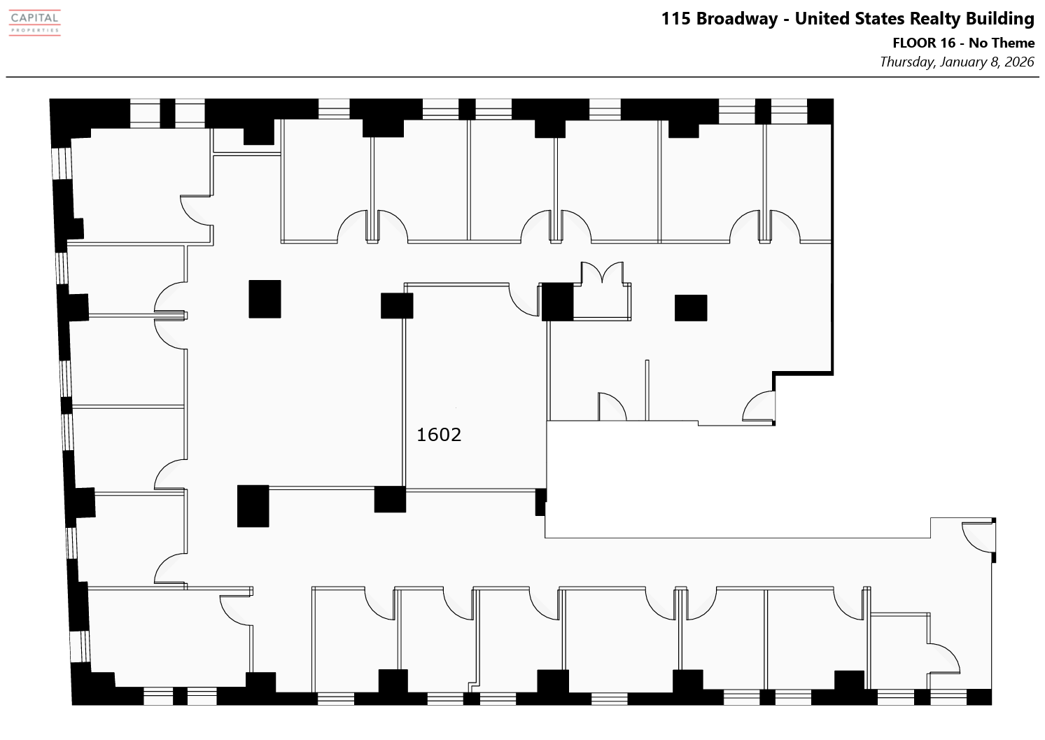 111 Broadway, New York, NY à louer Plan d’étage- Image 1 de 1
