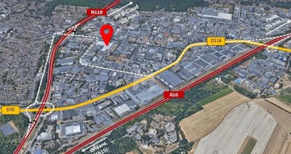 Les Ulis, ESS - Aérien Vue de la carte