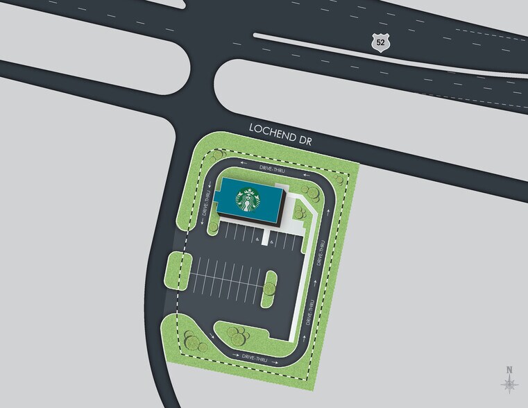 Starbucks, Darlington, SC à vendre - Plan de site - Image 3 de 3