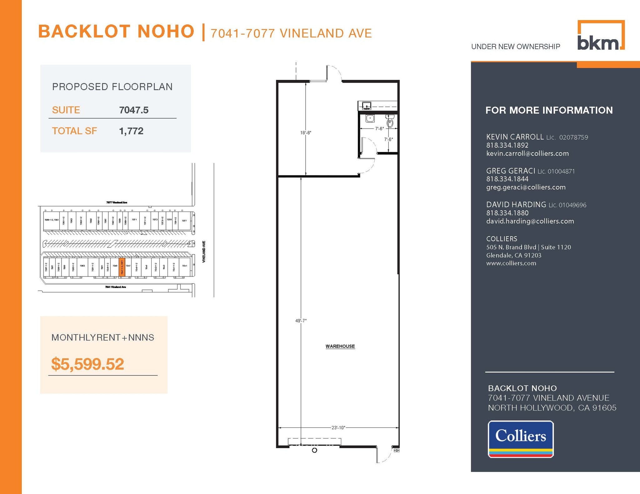 7059-7077 1/2 Vineland Ave, North Hollywood, CA for lease Interior Photo- Image 1 of 1