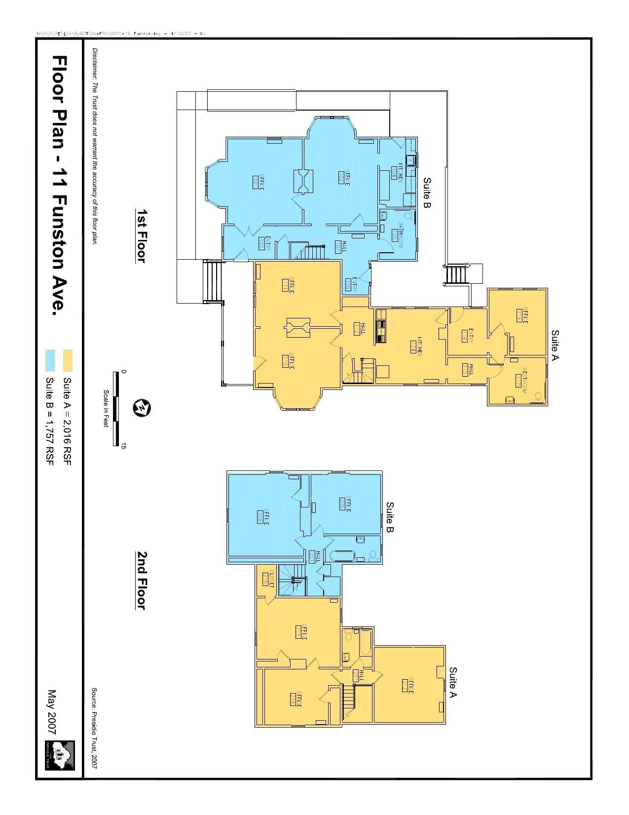 11 Funston Ave, San Francisco, CA à louer Plan d’étage- Image 1 de 8