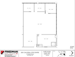 300 Galleria Officentre, Southfield, MI for lease Floor Plan- Image 1 of 2