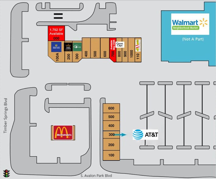 401-457 S Avalon Park Blvd, Orlando, FL à louer - Plan de site - Image 2 de 6
