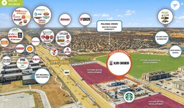 750 Union Pl, Aubrey, TX - Aerial  map view