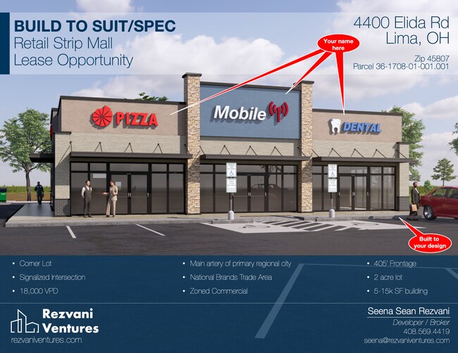 Plus de détails pour 4400 Elida Rd, Lima, OH - Commerce de détail à louer