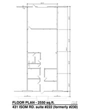 431 Isom Rd, San Antonio, TX à louer Plan d’étage- Image 1 de 1