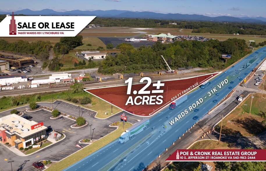 14600 Wards Rd, Lynchburg, VA à louer - Aérien - Image 1 de 6