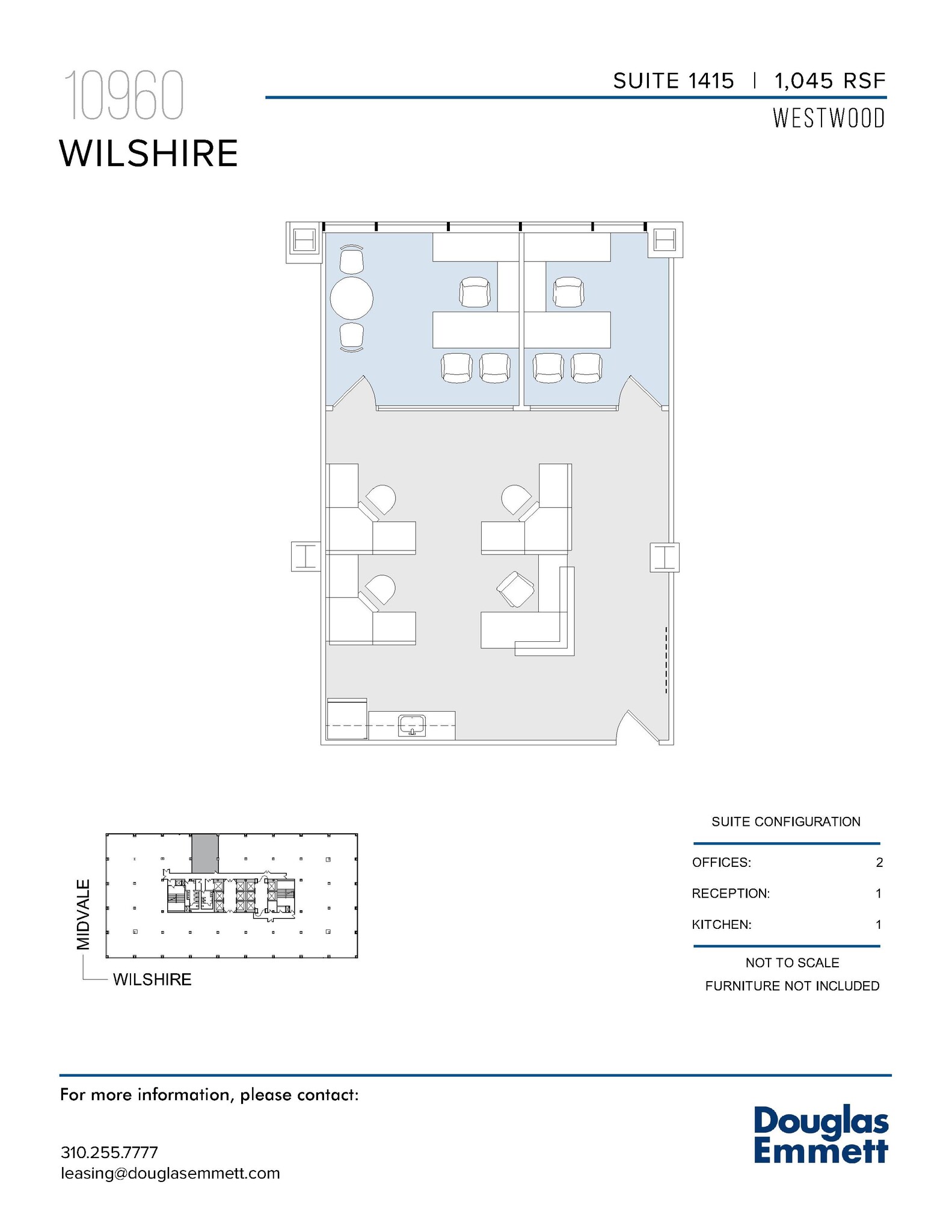 10960 Wilshire Blvd, Los Angeles, CA for lease Floor Plan- Image 1 of 1