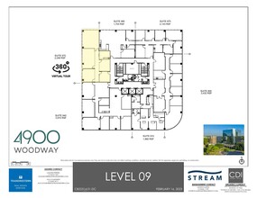 4900 Woodway Dr, Houston, TX à louer Plan d  tage- Image 1 de 1