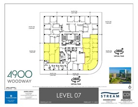 4900 Woodway Dr, Houston, TX à louer Plan d  tage- Image 1 de 1