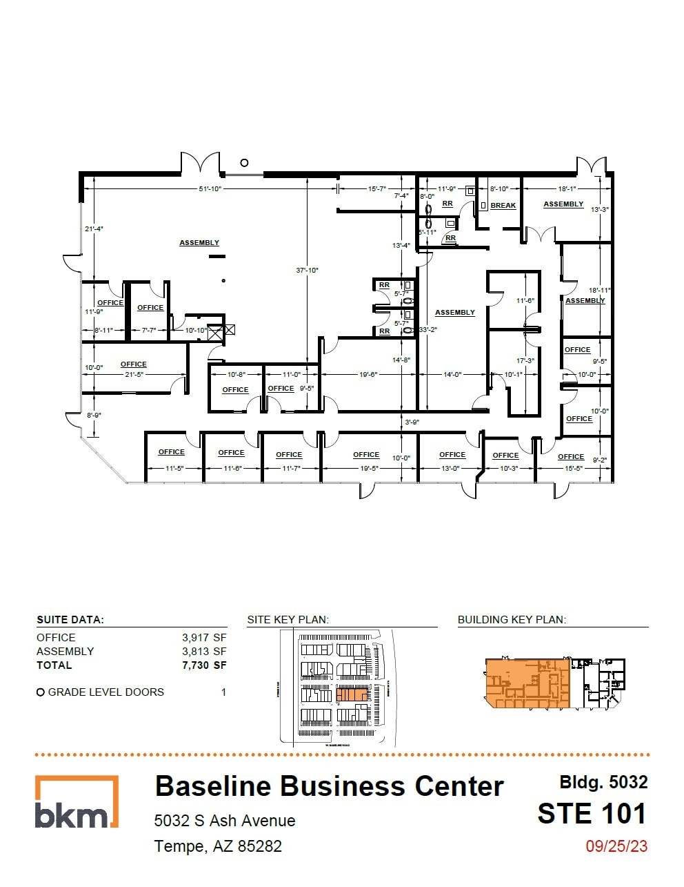 5024 S Ash Ave, Tempe, AZ for lease Floor Plan- Image 1 of 1