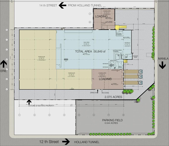 575 Manila Ave, Jersey City, NJ à louer - Plan de site - Image 3 de 3