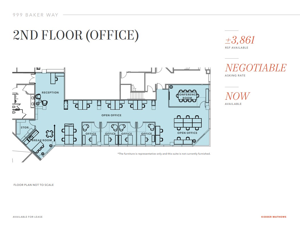 999 Baker Way, San Mateo, CA for lease Floor Plan- Image 1 of 1