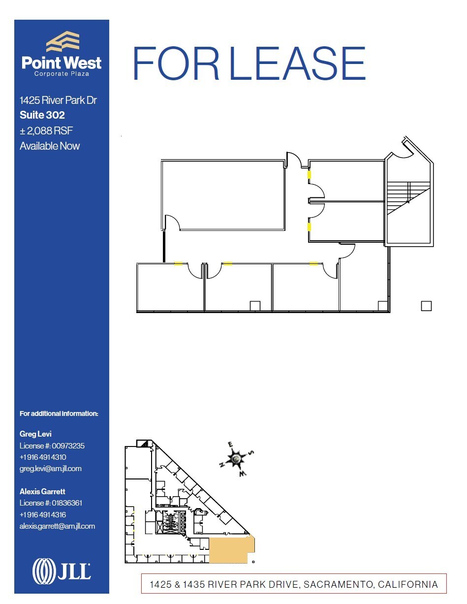 1425 River Park Dr, Sacramento, CA à louer Plan d’étage- Image 1 de 1