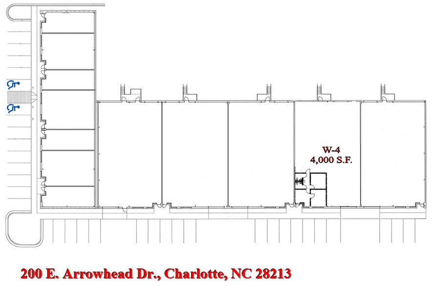 200 E Arrowhead Dr, Charlotte, NC à louer - Photo du bâtiment - Image 2 de 3