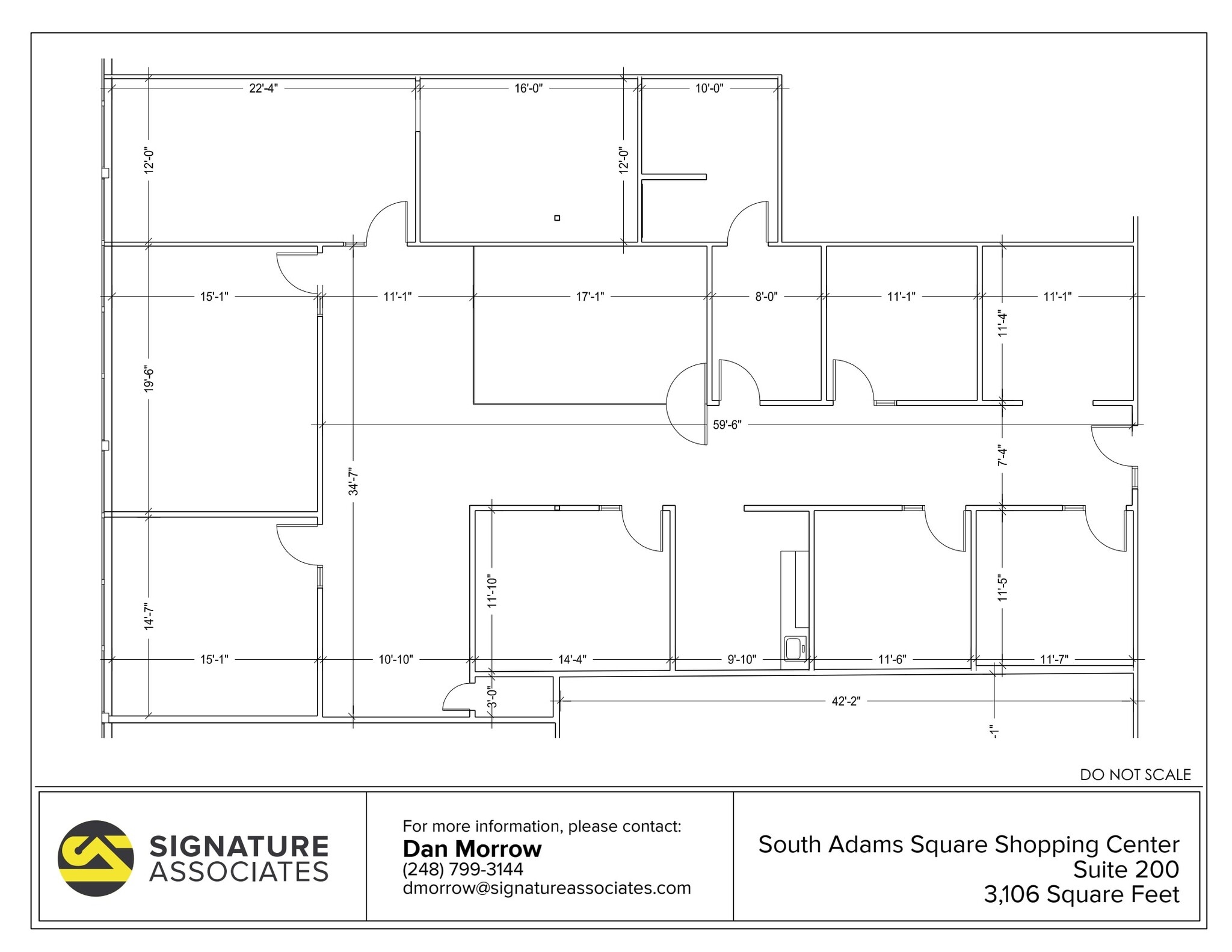 725 S Adams Rd, Birmingham, MI for lease Floor Plan- Image 1 of 1