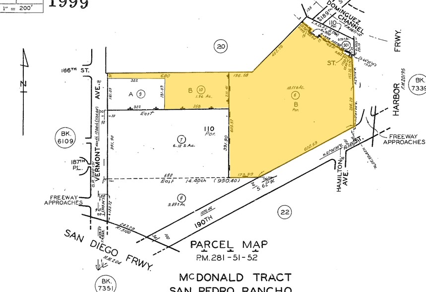 725-777 W 190th St, Gardena, CA for lease - Plat Map - Image 3 of 3