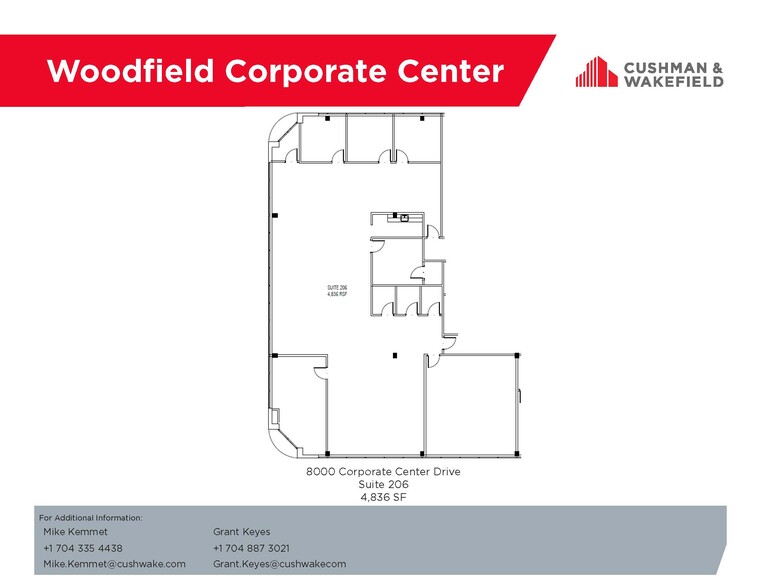 8000 Corporate Center Dr, Charlotte, NC à louer - Plan d  tage - Image 3 de 3