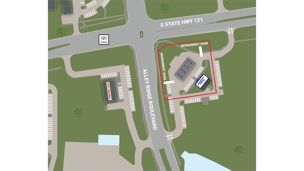 960 State 121 hwy, Lewisville, TX à vendre - Photo du bâtiment - Image 2 de 5