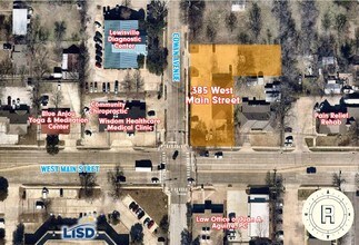 385 W Main St, Lewisville, TX - Aerial  map view