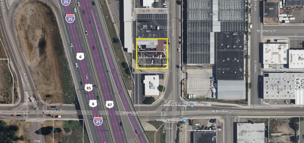 845 Wyandot St, Denver, CO for lease - Aerial - Image 1 of 5