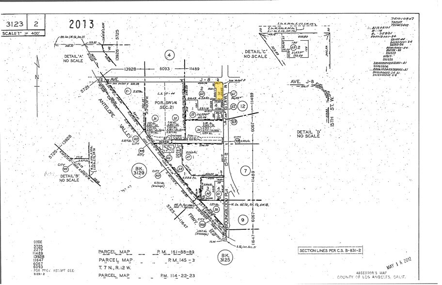 43997 15th St W, Lancaster, CA à louer - Plan cadastral - Image 2 de 2