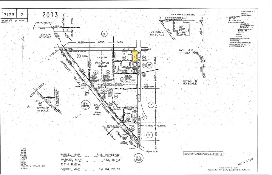 43997 15th St W, Lancaster, CA for lease - Plat Map - Image 2 of 2