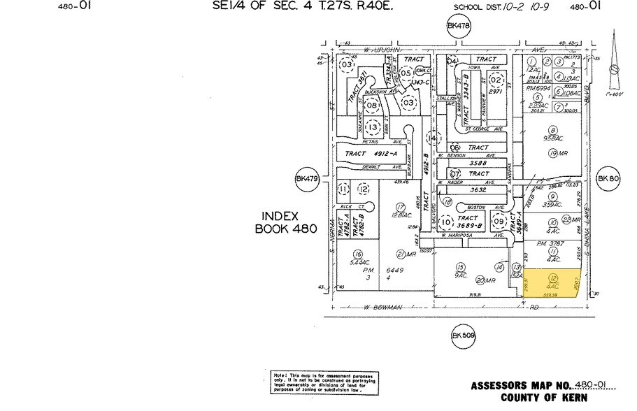 899 S China Lake Blvd, Ridgecrest, CA à vendre - Plan cadastral - Image 2 de 9