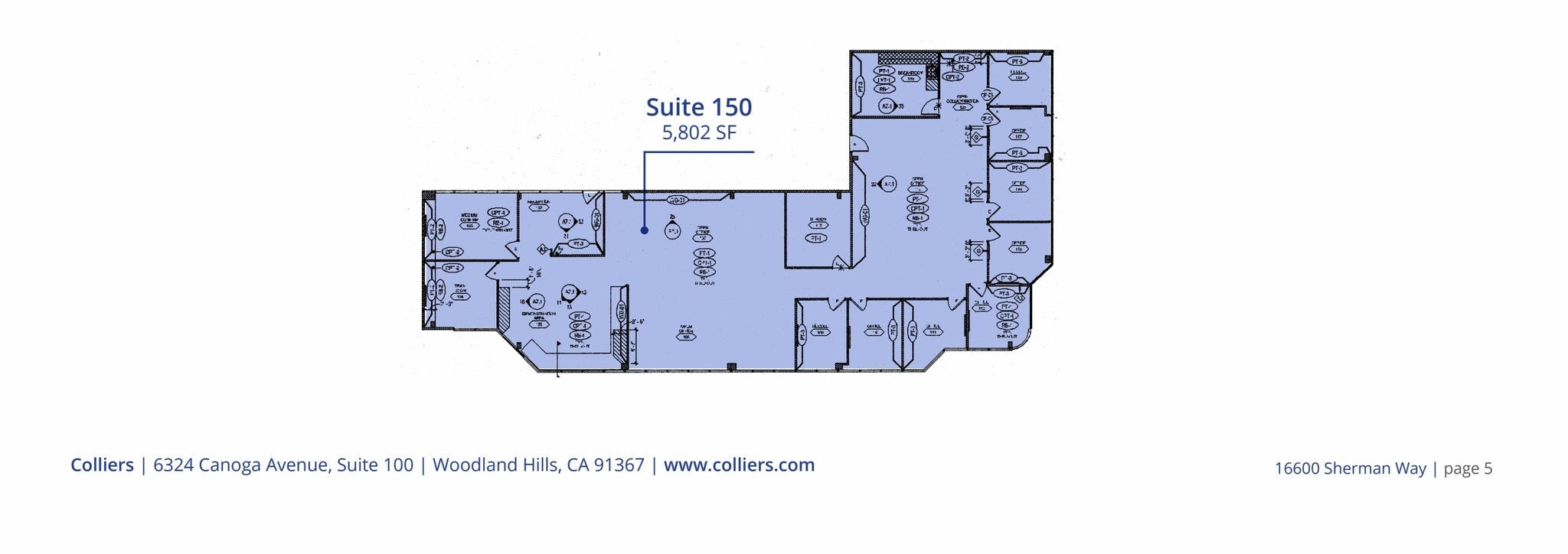 16600 Sherman Way, Van Nuys, CA à louer Plan d’étage- Image 1 de 1
