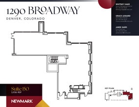 1290 Broadway, Denver, CO for lease Floor Plan- Image 1 of 1