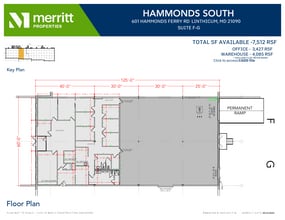 611 Hammonds Ferry Rd, Linthicum, MD à louer Plan d’étage- Image 1 de 2