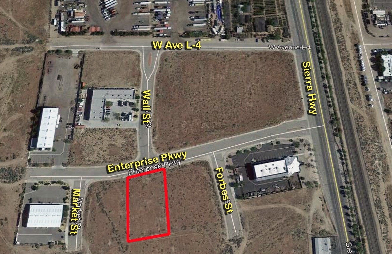 On Enterprise Parkway at Wall Street, Lancaster, CA for sale Aerial- Image 1 of 1