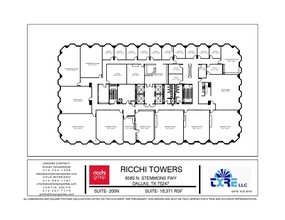 8585 N Stemmons Fwy, Dallas, TX à louer Plan d  tage- Image 1 de 1