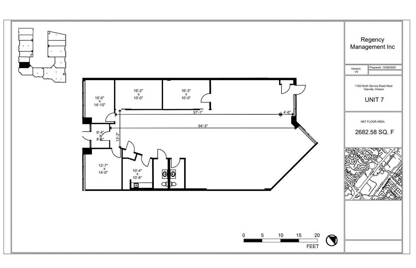 1155 N Service Rd W, Oakville, ON L6M 3E3 - Unit 7 - - Floor Plan - Image 1 of 1