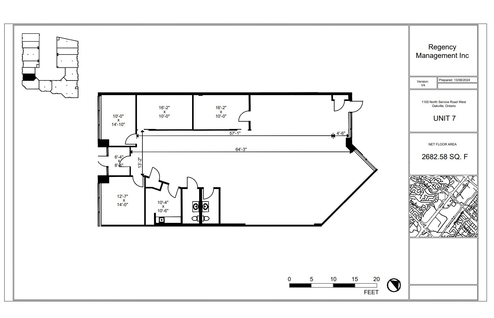 1155 N Service Rd W, Oakville, ON for lease Floor Plan- Image 1 of 1